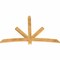 Ekena Millwork Alberta Rough Sawn Timber Gable Bracket, Western Red Cedar, 72"W x 48"H x 2"D x 4"F, 16/12 Pitch GBW072X48X0204ALB00RWR - alternate 3